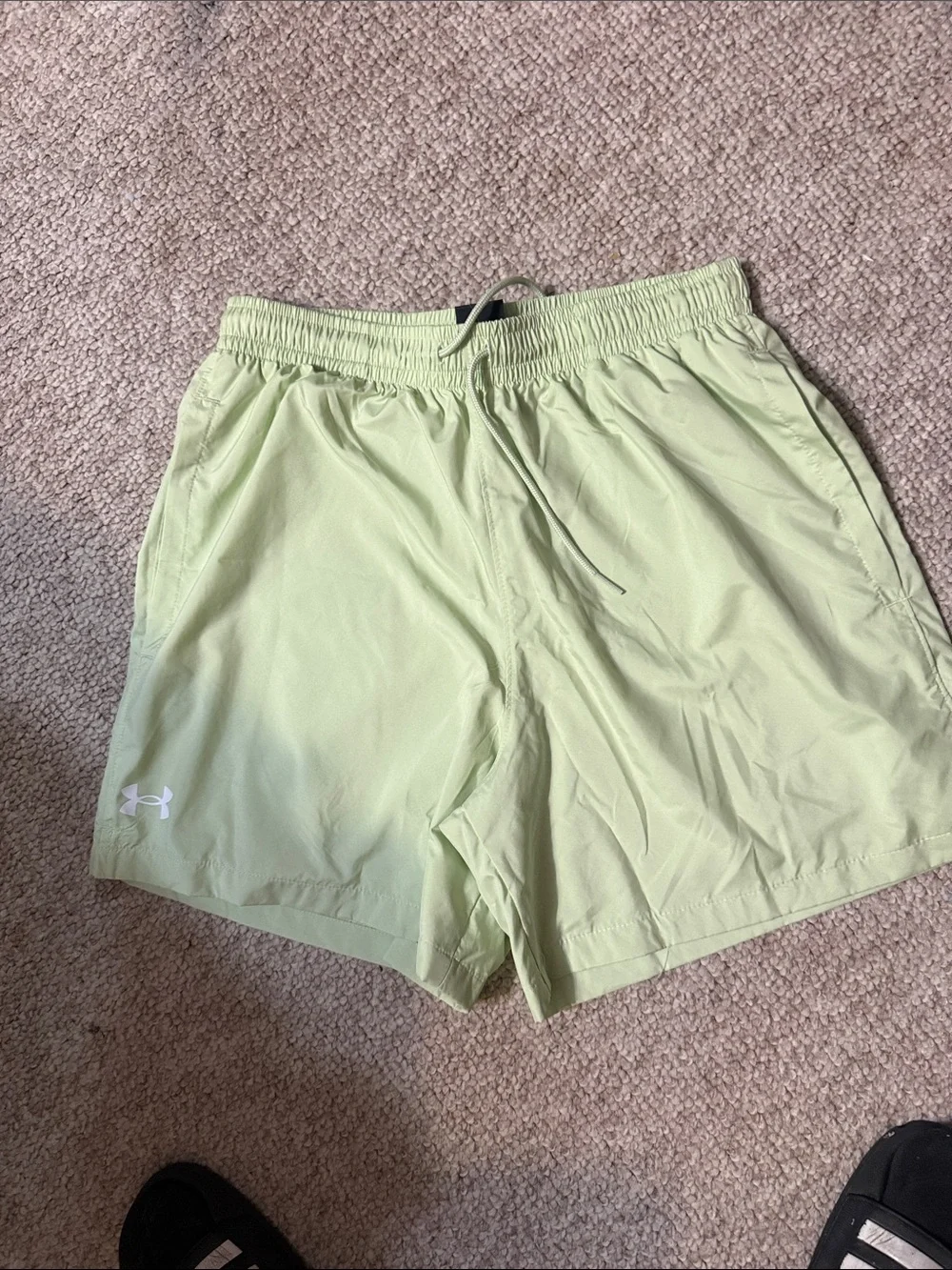 Under Armour Men's Pale Green Swim Trunks